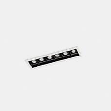LEDS-C4 - Empotrable techo con marco BENTO 6xled 12,6W 50º 2700K blanco negro