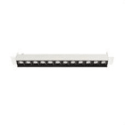 LEDS-C4 - Empotrable techo sin marco BENTO 12xled 25,2W 34º 3000K blanco negro