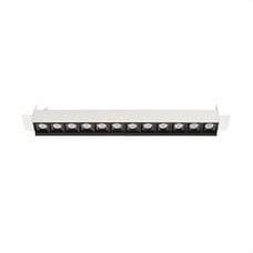 LEDS-C4 - Empotrable techo sin marco BENTO 12xled 25,2W 50º 3000K blanco negro