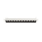 LEDS-C4 - Empotrable techo sin marco BENTO 12xled 25,2W 50º 3000K blanco negro