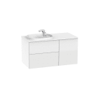 ROCA - Mueble con lavabo SURFEx2 cajones 1000 izquierda blanco brillo