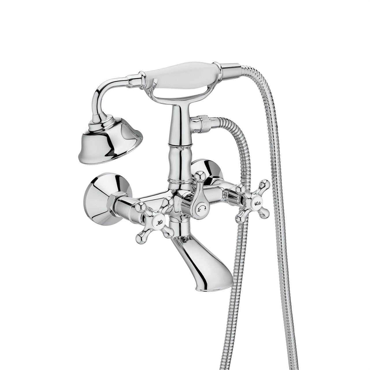 ROCA - Mezclador exterior baño-ducha CARMEN con inversor cromo