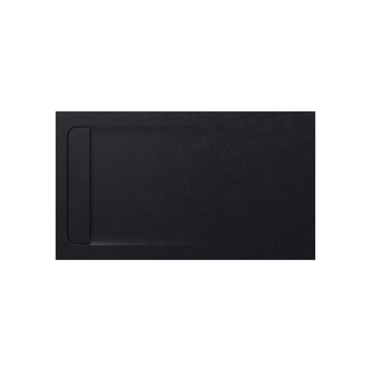ROCA - Plato ducha extraplano Stonex AQUOS 1400x800x31 antideslizante con desagüe gran caudal negro