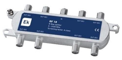 EK - Repartidor clase-A 8 salidas 5-2400 MHz DC