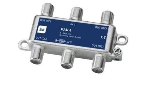 EK - PAU repartidor blindado 4 salidas 5-2400MHz clase-A