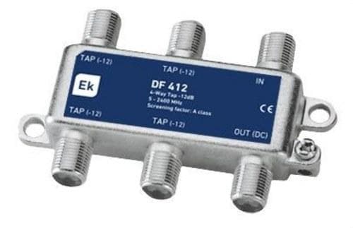EK - Derivación blindada 4 salidas 5-2300MHz 12dB troncal