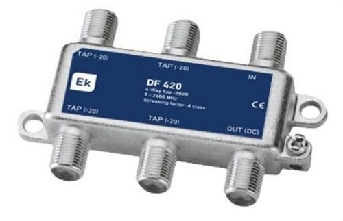EK - Derivación blindada 4 salidas 5-2300MHz 20dB troncal