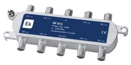 EK - Derivación blindada 8 salidas 5-2300MHz 16dB troncal