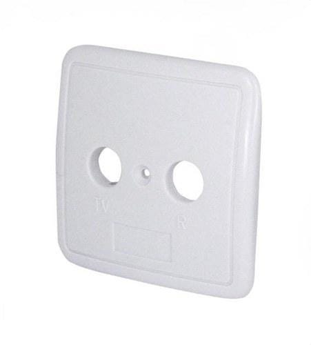 EK - Marco embellecedor para toma 2 conectores blanco