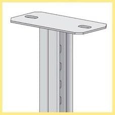 MULTIVIA - DOBLE PERFIL "C21" 41X21 MM  500 MM C/PLETINA HR