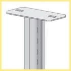 MULTIVIA - DOBLE PERFIL "C21" 41X21 MM  500 MM C/PLETINA HR