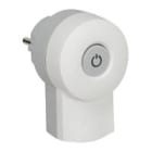 LEGRAND - Clavija con doble función para conectar aparato o un alargador con un interruptor de encendido/apagado 16A. Blanco