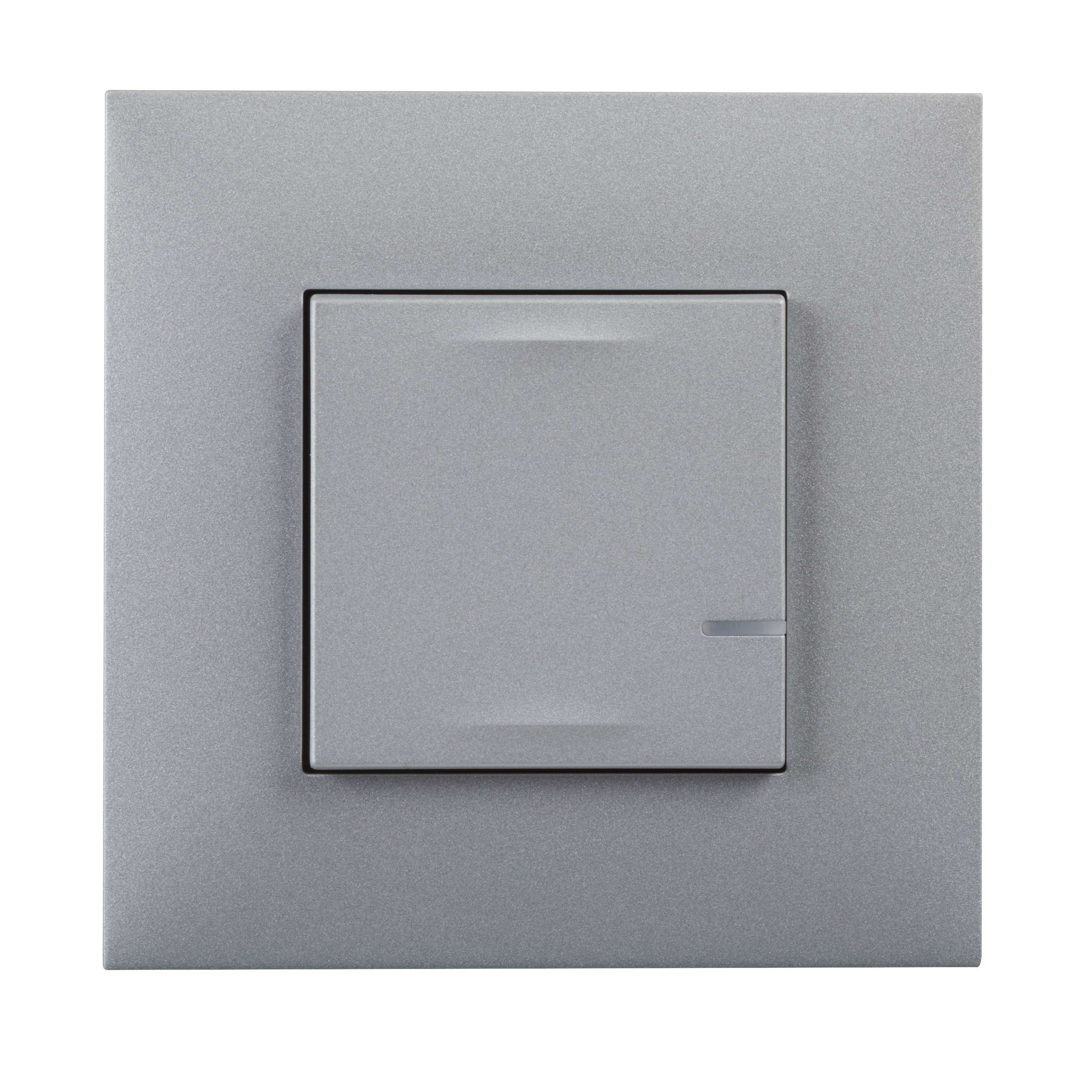 LEGRAND - Interruptor conectado sin neutro (con opción de regulación) Valena Next with Netatmo - Aluminio