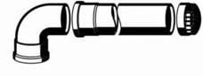 JUNKERS - KIT DE SALIDA UNIVERSAL HORIZONTAL AZ219