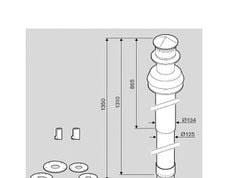 JUNKERS - Kit de salida universal vertical AZ262