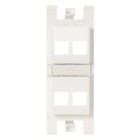 NIESSEN - Soporte conectores informática 4 ventanas sin persiana blanco