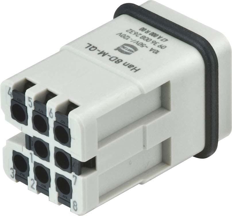 HARTING - HAN 8D-M QUICK LOCK 22 - 16 AWG