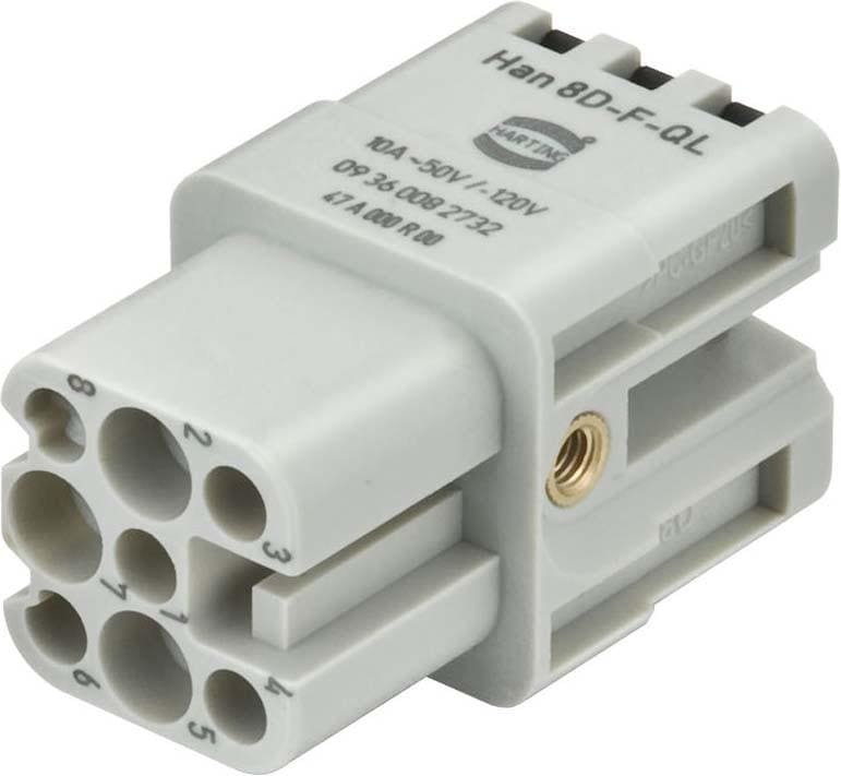 HARTING - HAN 8D-F QUICK LOCK 22 - 16 AWG