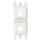 NIESSEN - SOPORTE CONECTORES INFORM. 2 VENTANAS S/PERS BL