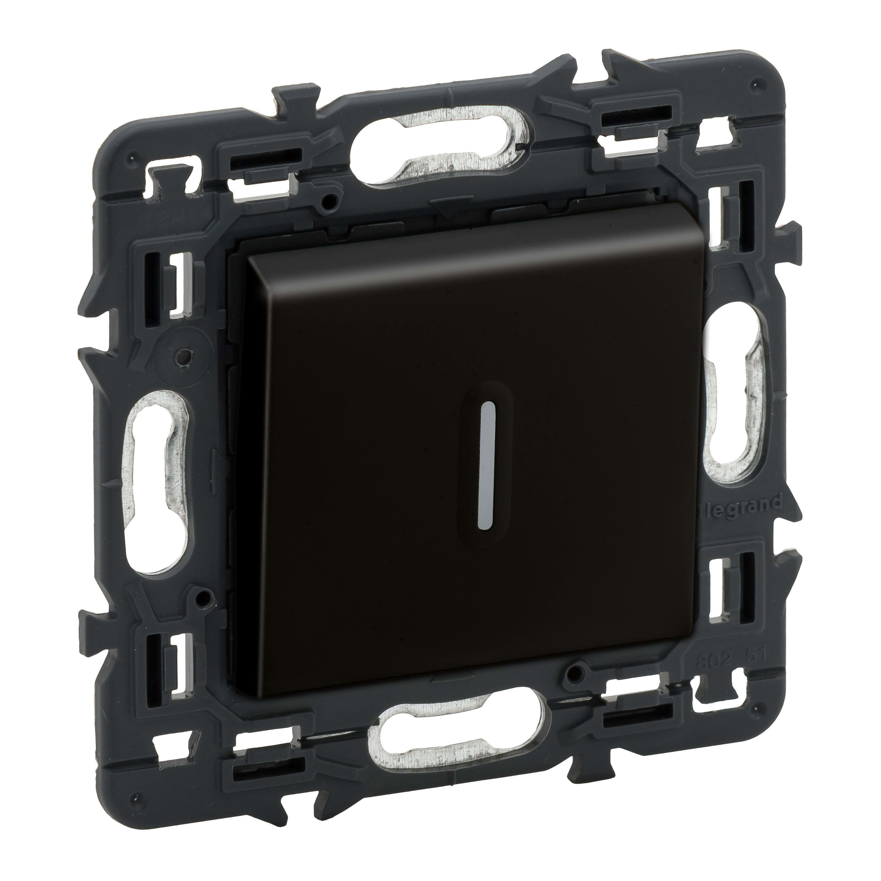 LEGRAND - Interruptor Valena Next - luminoso - 10 AX - 230V~ - Dark