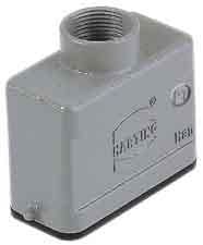 HARTING - HAN A HOOD TOP ENTRY LC TWO PEGS M20