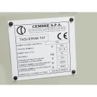 GENERAL MARKING - Placa cuadro MG-VRT-AH 88906 25x50mm blanco
