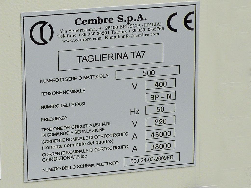 GENERAL MARKING - Placa cuadro MG-VRT-A 88904 105x110mm blanco