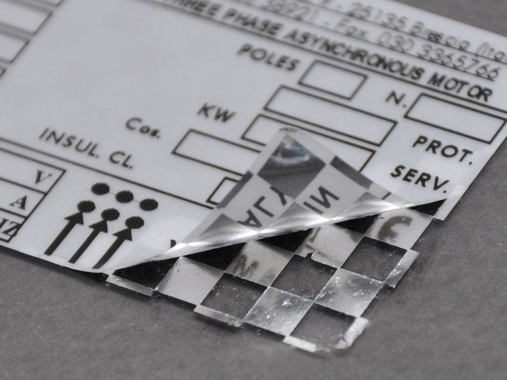 GENERAL MARKING - Etiqueta de seguridad MG-SAT-C 29802 37x74mm gris