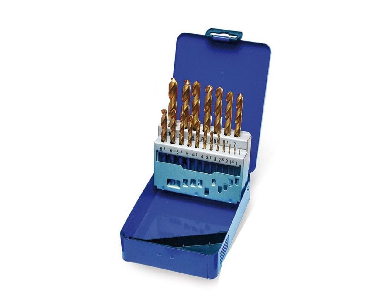 CEMBRE - Set 19 brocas helicoidales SB19-TIN diámetro 1 a 10mm