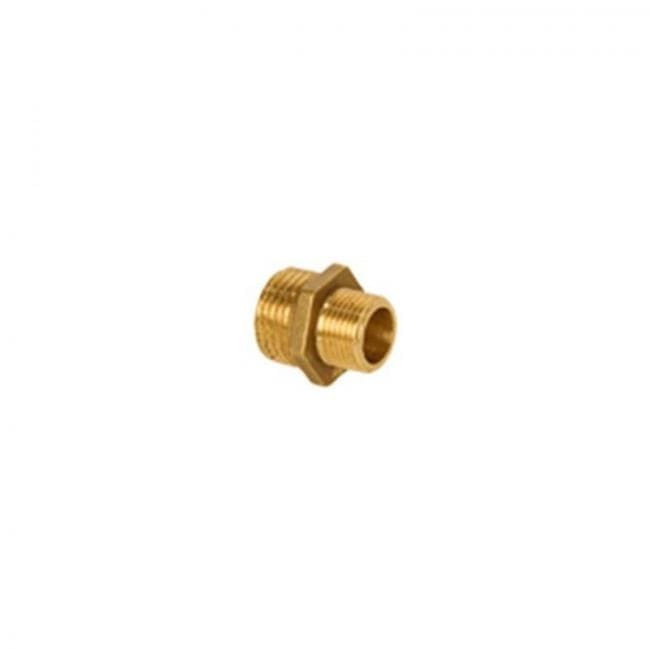 INYECTOMETAL - Contrarrosca reducida M-M 3/8x1/2" latón