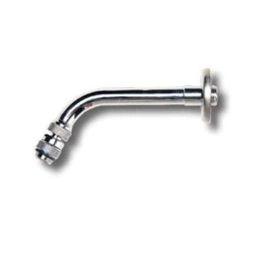 INYECTOMETAL - Brazo ducha 1/2"x17cm con rótula cromado