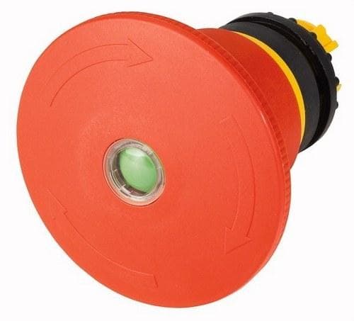 EATON - Pulsador parada de emergencia M22-PVT45P-MPI 45mm desenclavamiento por giro indicador mecánico