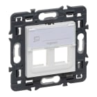 LEGRAND - Adaptador Valena Next para RJ 45 - para 2 conectores Keystone - Blanco