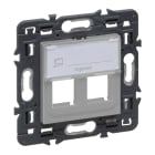 LEGRAND - Adaptador Valena Next para RJ 45 - para 2 conectores Keystone - Aluminio