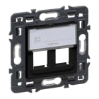LEGRAND - Adaptador Valena Next para RJ 45 - para 2 conectores Keystone - Dark