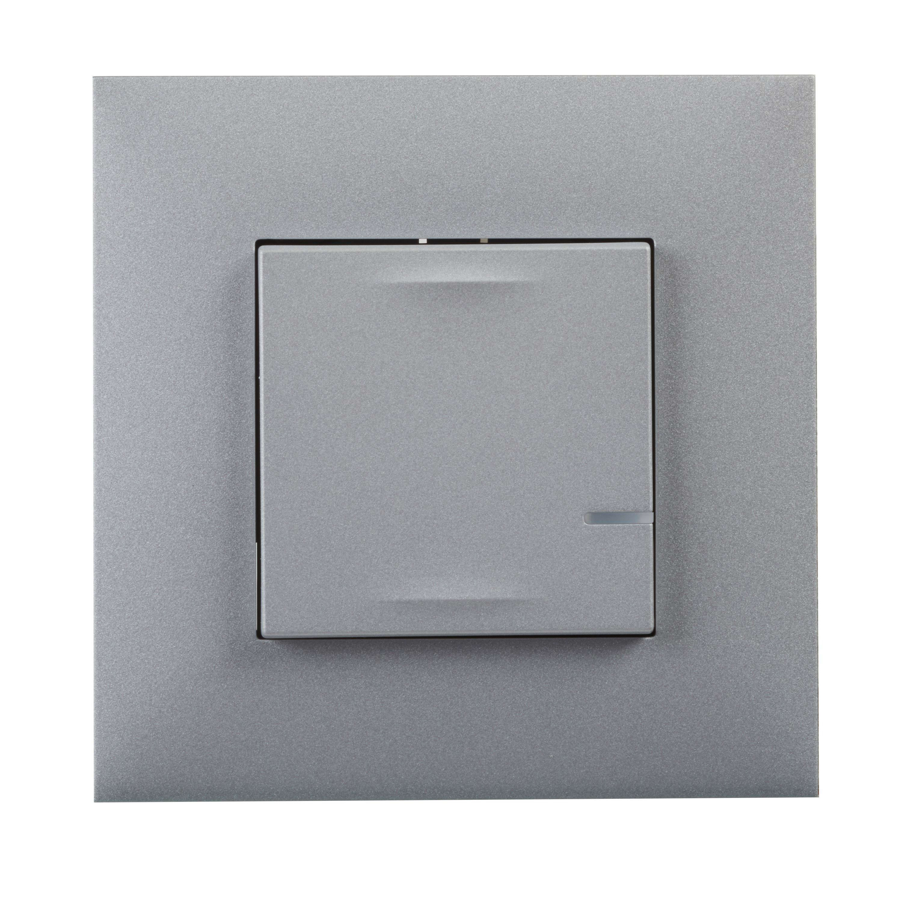LEGRAND - Interruptor de luz inalámbrico Valena Next with Netatmo - Aluminio