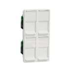 Schneider Electric - Toma Cuádruple RJ45 UTP categoría 6 polar