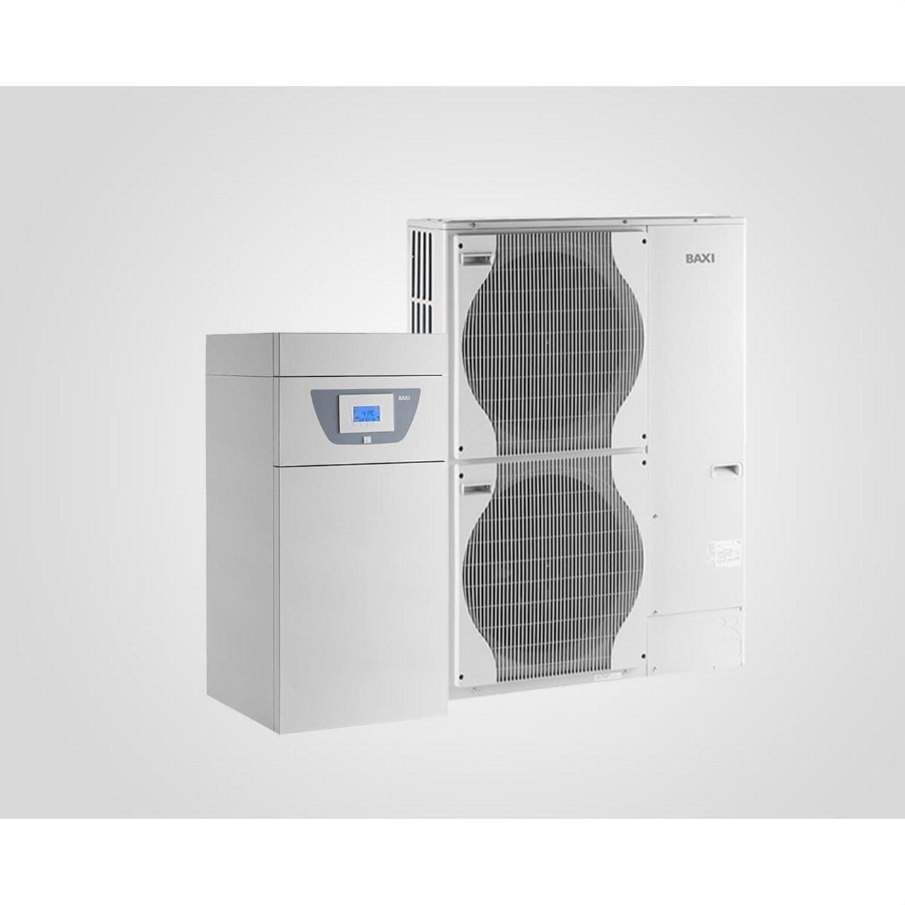BAXI - Conjunto bomba de calor bibloc Platinum BC iPlus V200 Hybrid 4.5 MR clase energética A++ y ACS A/L