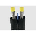 TIEMME - Pareja de tubos 0700X DN20 (En rollo 25m) en acero inoxidable corrugado aislante con cable eléctrico