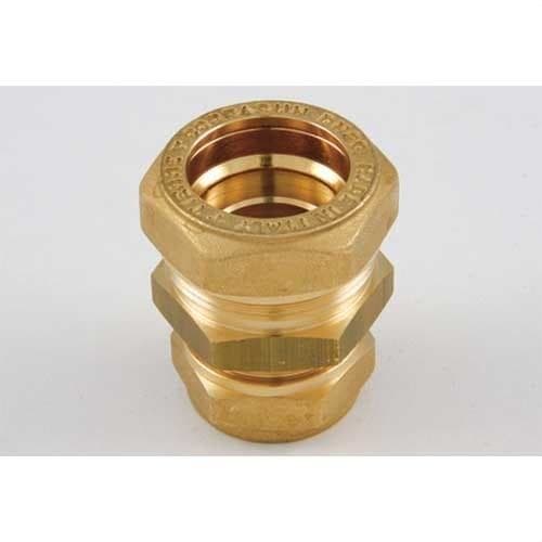 TIEMME - Racor recto 3001KB COBRASUN DN16x22/18 para tubo corrugado acero inoxidable / cobre