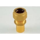 TIEMME - Racor recto 3211X EASYSOLAR DN16x22 acero inoxidable / cobre para tubo corrugado