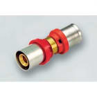 TIEMME - Racor recto doble 1651CT 20(2,0)-20(2,25) para tubo multicapa