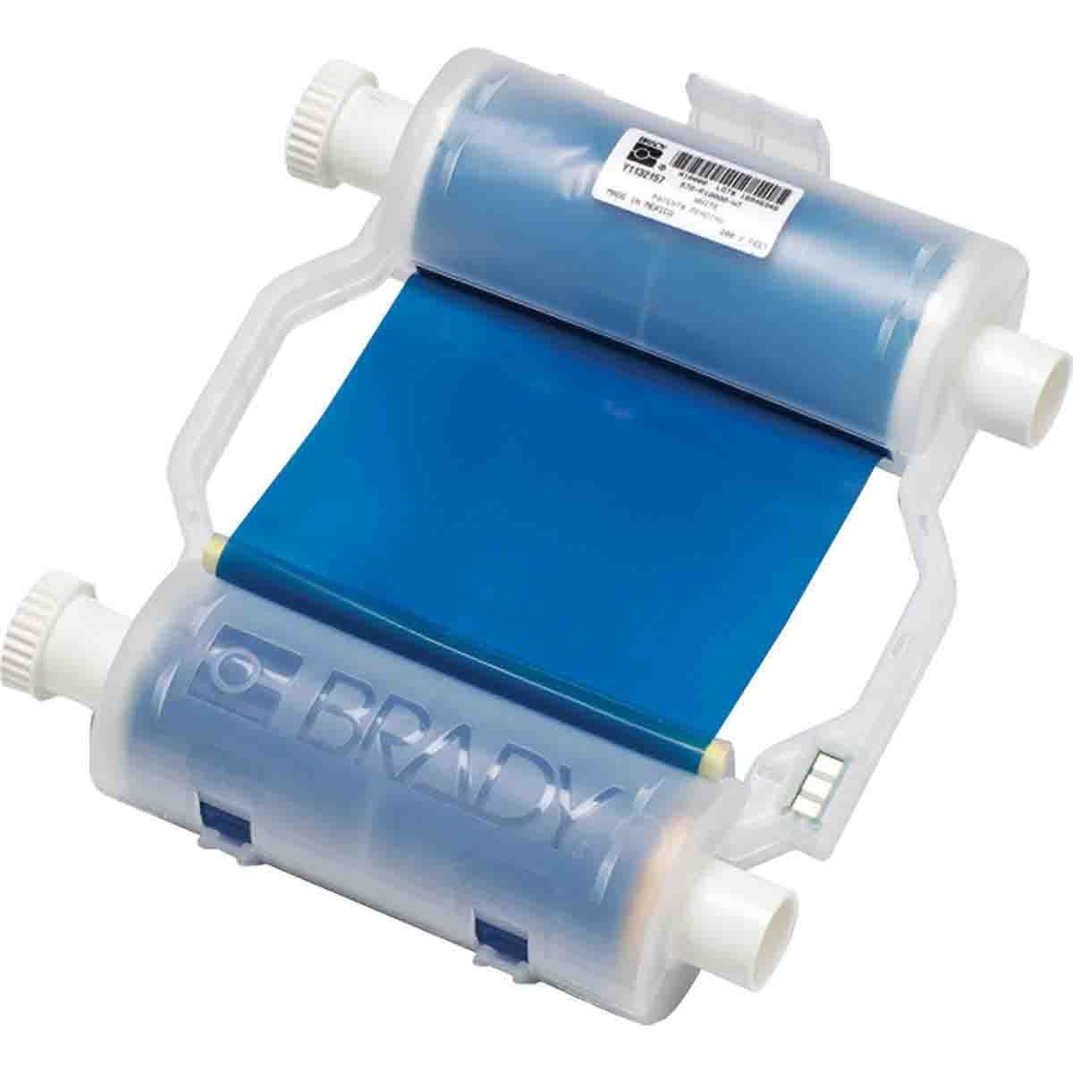 BRADY - BLUE HEAVY-DUTY PRINT RIBBON FOR BBP3X PRINTERS