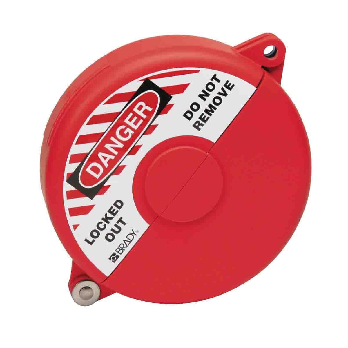 BRADY - GVLO 5-6.5 RED STANDARD GATE VALVE LOCKOUT 5-6.5 RED 224.10 MM 181.00 MM