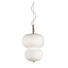 LEDS-C4 - Luminaria colgante ILARGI 34xled 36.1W blanco madera clara