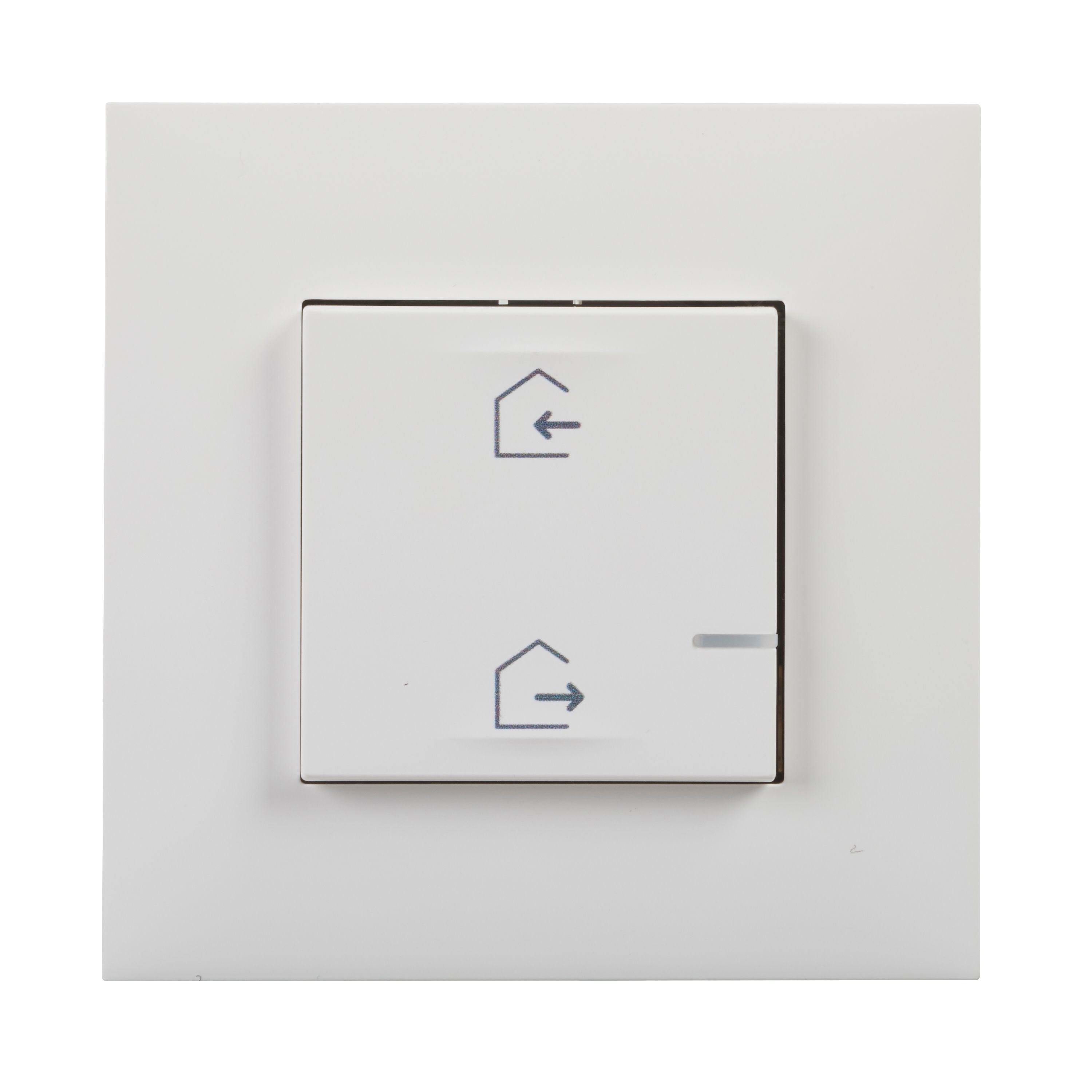 LEGRAND - Interruptor general Entrar/Salir inalámbrico Valena Next with Netatmo - Blanco