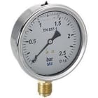 HECAPO - Manómetro glicerina diámetro 63 vertical 1/4" 0...2,5bar