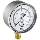 HECAPO - Manómetro baja presión diámetro 63 vertical 1/4" 0...250mbar caja inox