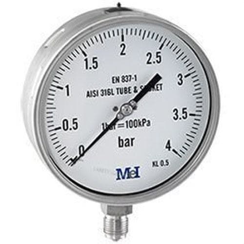HECAPO - Manómetro comprobador diámetro 150 vertical 1/2" 0...10bar