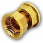 HECAPO - Racor recto doble tuerca 1x3/4" con precinto